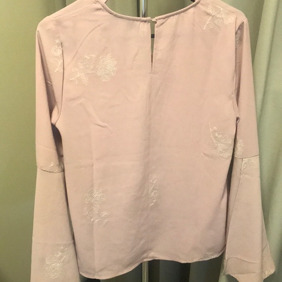 Francesca’s Pink Blouse with Bell Sleeve - Picture 2 of 3